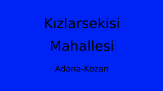 Kızlarsekisi Mahallesi Thumbnail