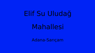 Elif Su Uludağ Mahallesi Thumbnail
