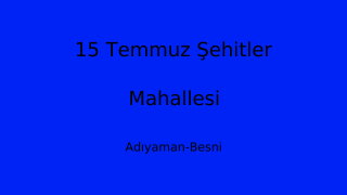 15 Temmuz Şehitler Mahallesi Thumbnail
