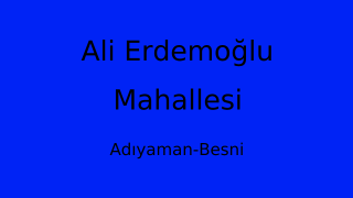 Ali Erdemoğlu Mahallesi Thumbnail