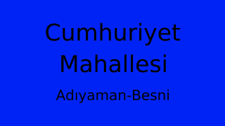 Cumhuriyet Mahallesi Thumbnail
