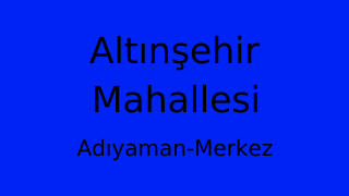 Altınşehir Mahallesi Thumbnail