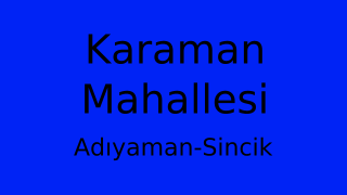 Karaman Mahallesi Thumbnail