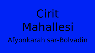 Cirit Mahallesi Thumbnail