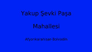 Yakup Şevki Paşa Mahallesi Thumbnail