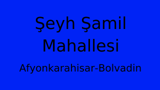 Şeyh Şamil Mahallesi Thumbnail