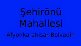 Şehirönü Mahallesi Thumbnail