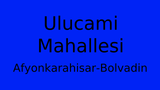 Ulucami Mahallesi Thumbnail