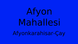 Afyon Mahallesi Thumbnail