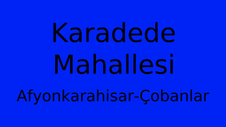 Karadede Mahallesi Thumbnail