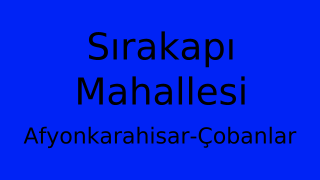 Sırakapı Mahallesi Thumbnail