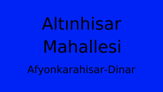 Altınhisar Mahallesi Thumbnail