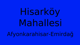 Hisarköy Mahallesi Thumbnail