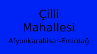 Çilli Mahallesi Thumbnail