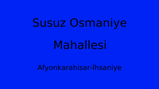 Susuz Osmaniye Mahallesi Thumbnail