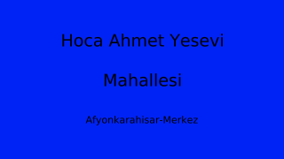 Hoca Ahmet Yesevi Mahallesi Thumbnail