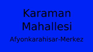 Karaman Mahallesi Thumbnail