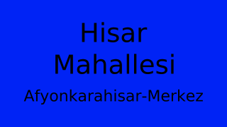 Hisar Mahallesi Thumbnail