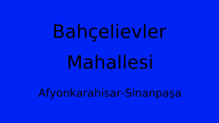Bahçelievler Mahallesi Thumbnail