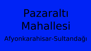 Pazaraltı Mahallesi Thumbnail