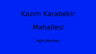 Kazım Karabekir Mahallesi Thumbnail
