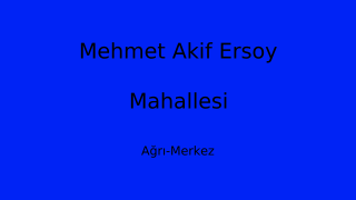 Mehmet Akif Ersoy Mahallesi Thumbnail