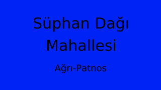 Süphan Dağı Mahallesi Thumbnail