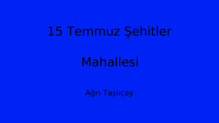 15 Temmuz Şehitler Mahallesi Thumbnail