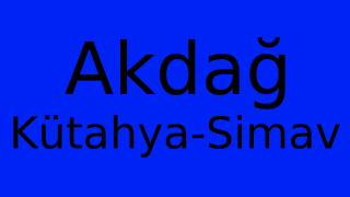 Akdağ, Simav, Kütahya Thumbnail