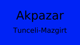 Akpazar, Mazgirt, Tunceli Thumbnail