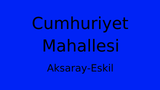 Cumhuriyet Mahallesi Thumbnail