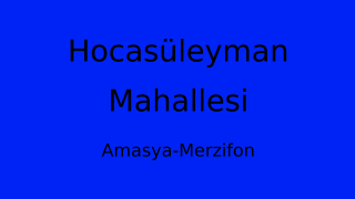 Hocasüleyman Mahallesi Thumbnail