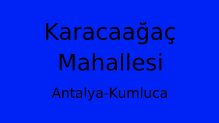 Karacaağaç Mahallesi Thumbnail