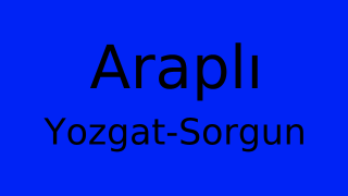 Araplı, Sorgun, Yozgat Thumbnail