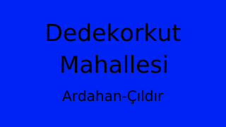 Dedekorkut Mahallesi Thumbnail