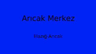 Arıcak Belediyesi, Elazığ Thumbnail
