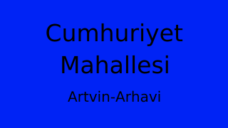 Cumhuriyet Mahallesi Thumbnail