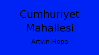 Cumhuriyet Mahallesi Thumbnail