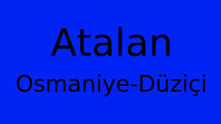 Atalan, Düziçi, Osmaniye Thumbnail