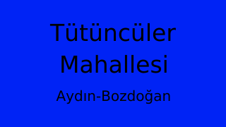 Tütüncüler Mahallesi Thumbnail