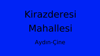 Kirazderesi Mahallesi Thumbnail