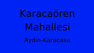 Karacaören Mahallesi Thumbnail