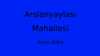 Arslanyaylası Mahallesi Thumbnail