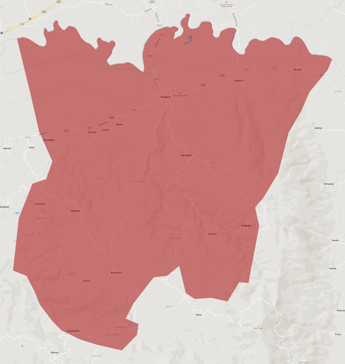 Aydın Yenipazar Haritaları