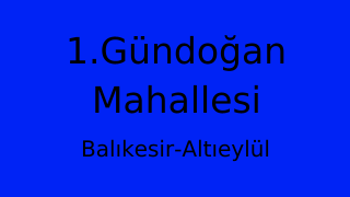 1.Gündoğan Mahallesi Thumbnail