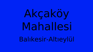 Akçaköy Mahallesi Thumbnail