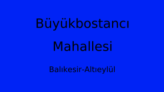 Büyükbostancı Mahallesi Thumbnail
