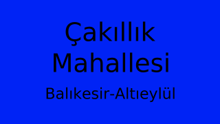 Çakıllık Mahallesi Thumbnail