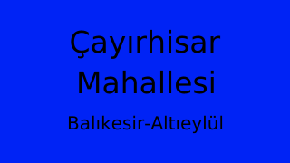 Çayırhisar Mahallesi Thumbnail