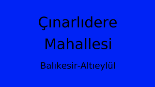Çınarlıdere Mahallesi Thumbnail
